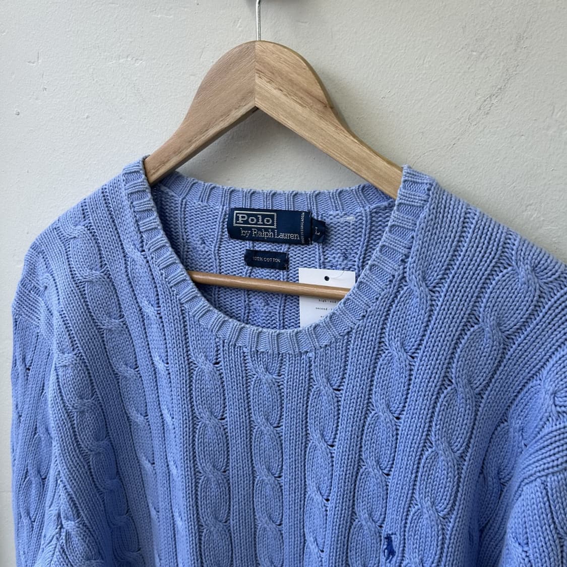 15599 - 폴로 랄프로렌 스카이블루 케이블 니트 상품이미지4