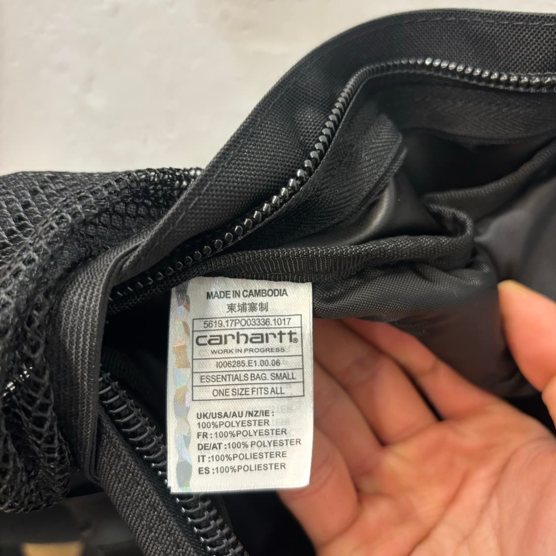 칼하트 WIP 블랙 킥플립 백팩 OS 상품이미지7