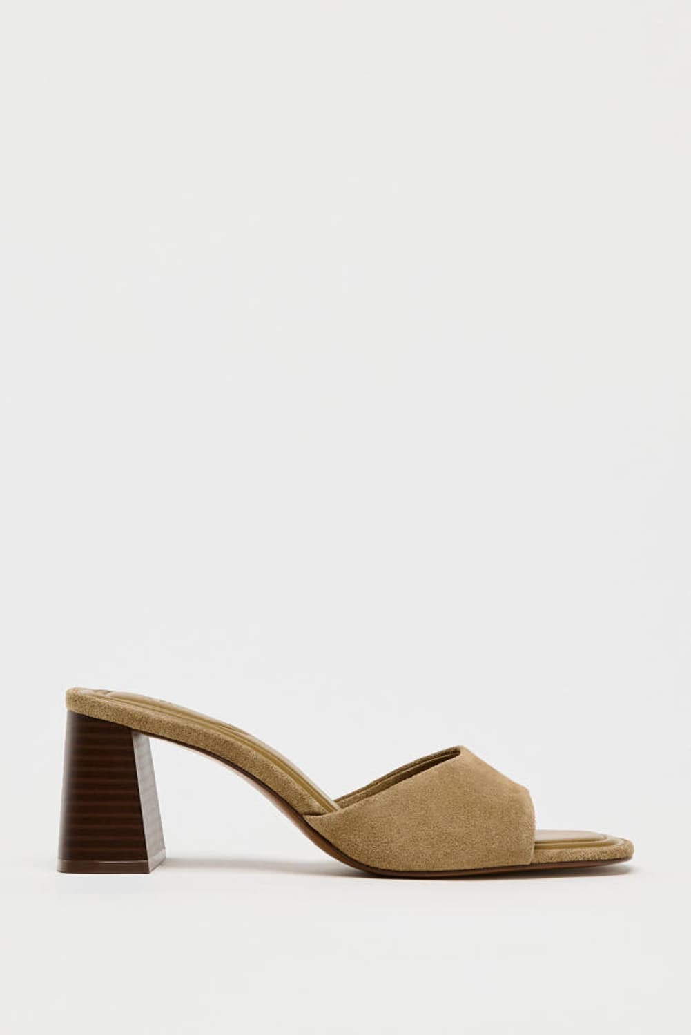  ZARA 자라 스웨이드 힐 스트랩샌들 35 상품이미지1
