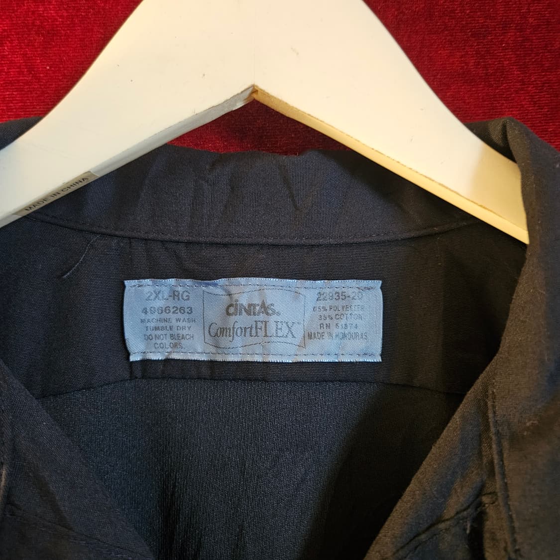 Cintas USA Vintage 워크웨어 네이비 반팔 셔츠 2XL 상품이미지4