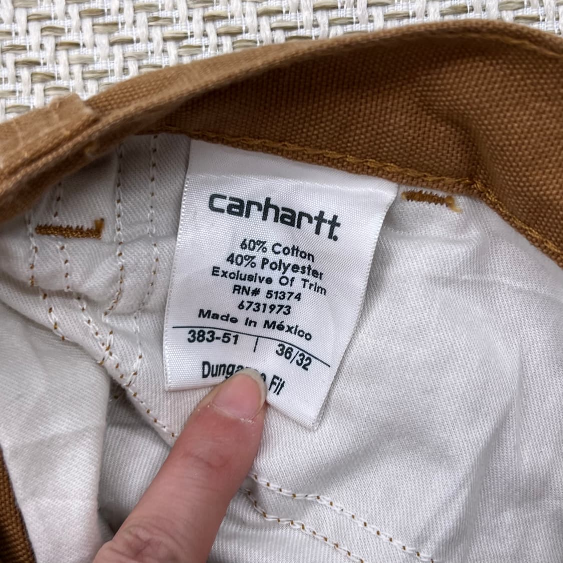 칼하트 덩가리 워크팬츠 r2595 상품이미지6