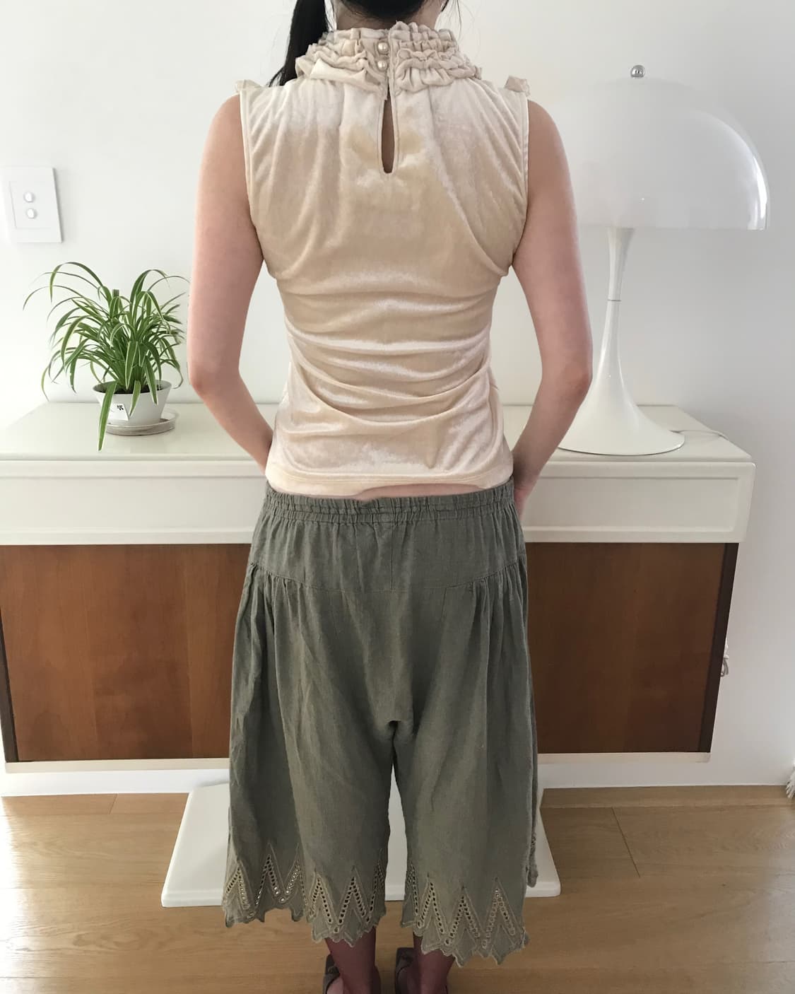 vintage lace button pants 상품이미지4