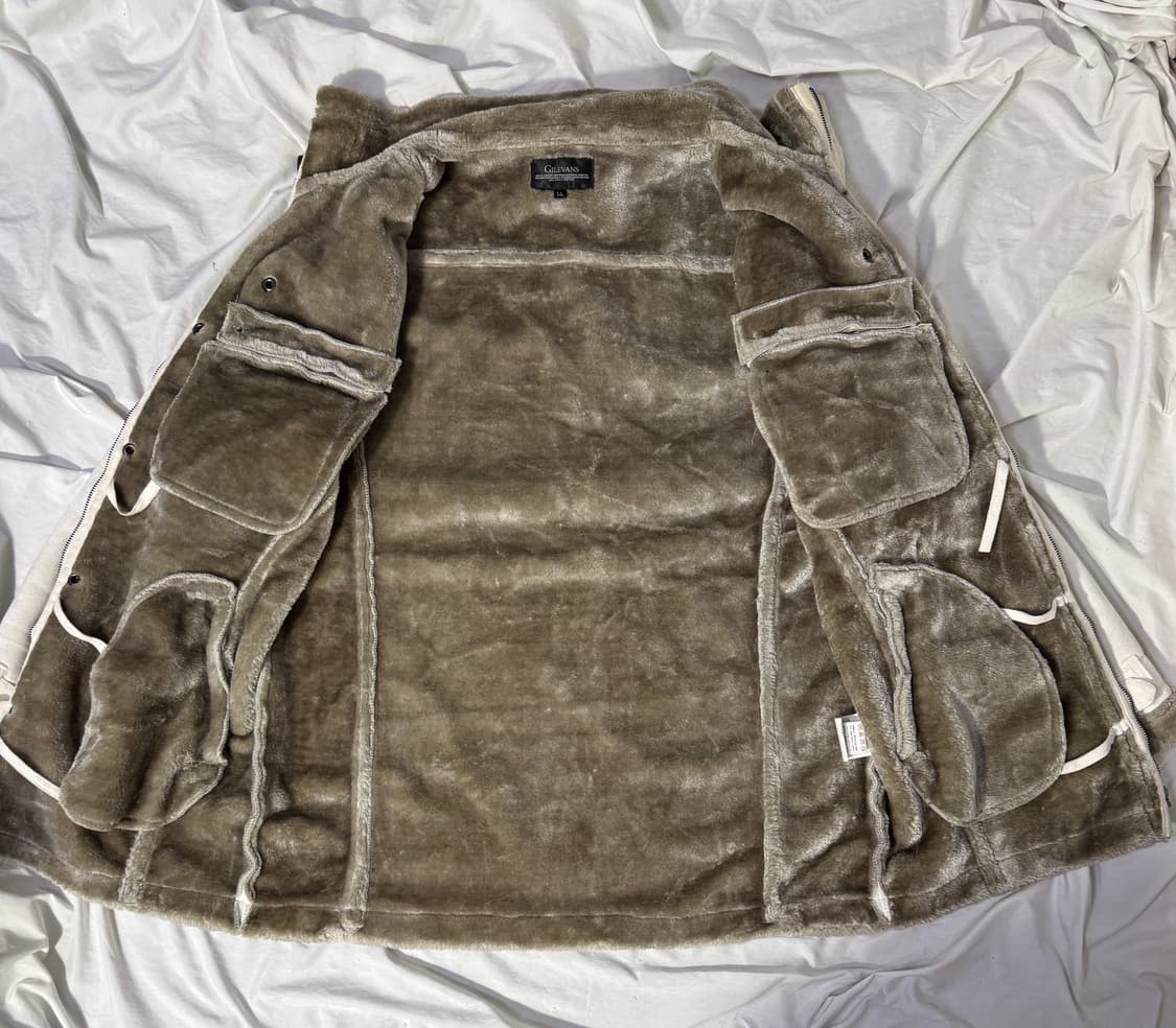 Gilevans 스웨이드 보아 하이넥 자켓 y2k vkei 토네이도마트 상품이미지4