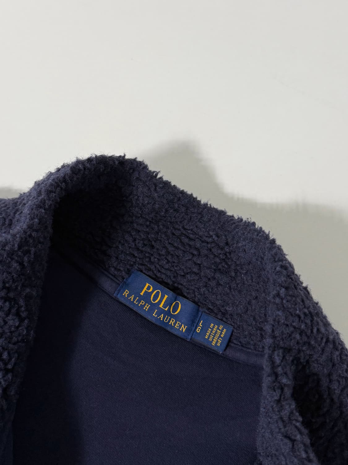 폴로 랄프로렌 오버핏 신형 셰르파 딥네이비 플리스 자켓  상품이미지6