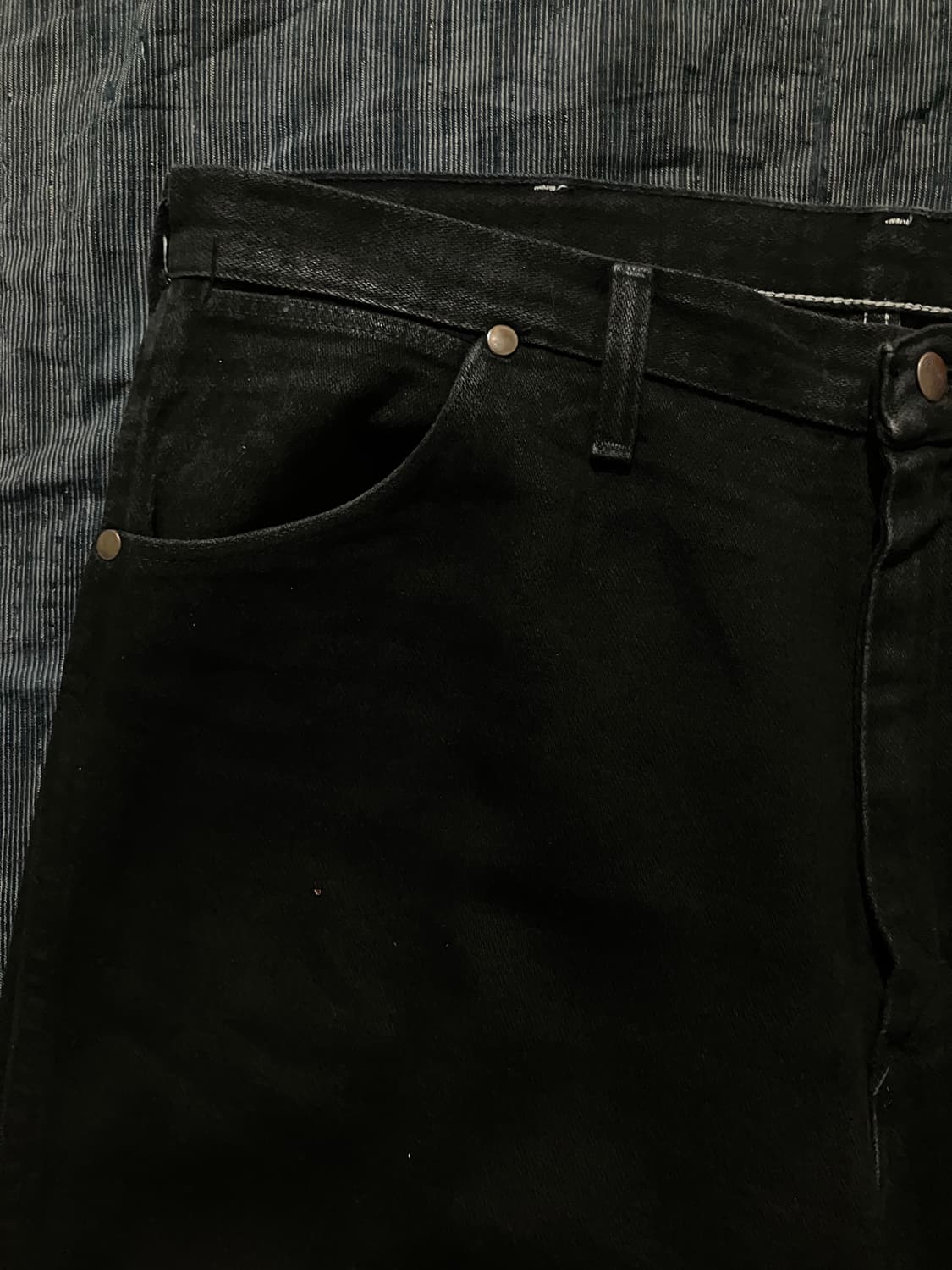 🇺🇸 90s USA 빈티지 랭글러 13MWZWK 블랙 데님 팬츠 상품이미지4