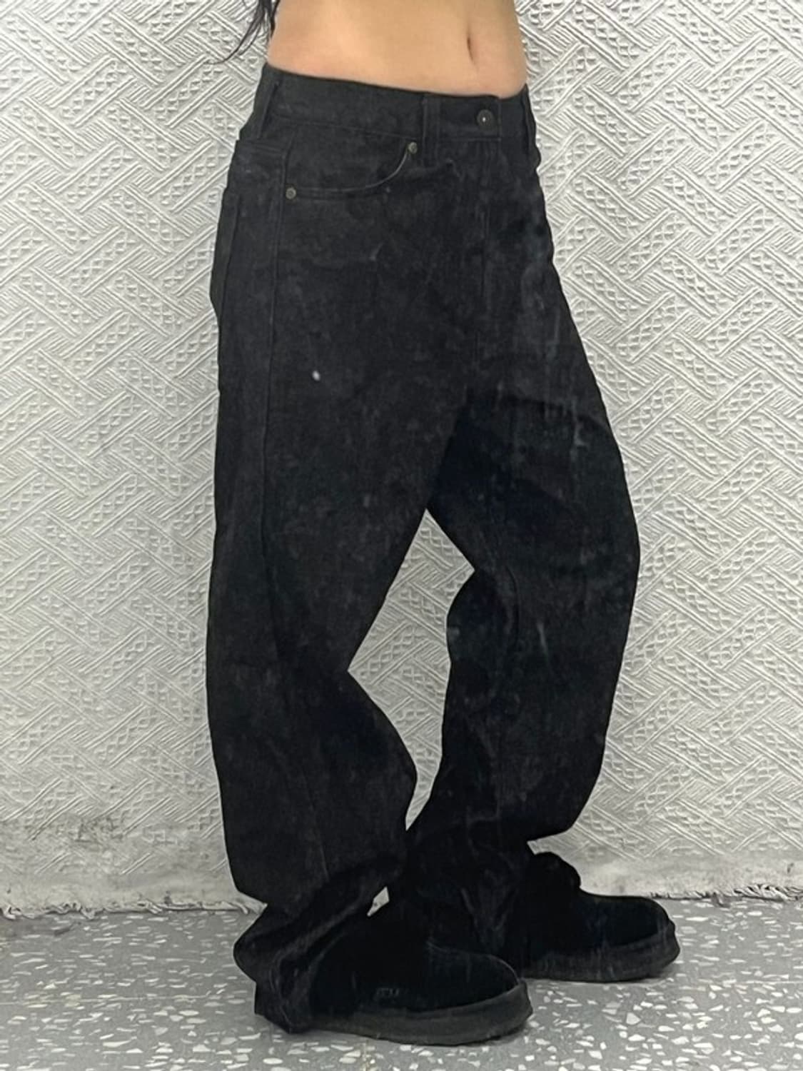 디키즈 베이직 데님 생지 와이드 팬츠 M C06717 상품이미지1