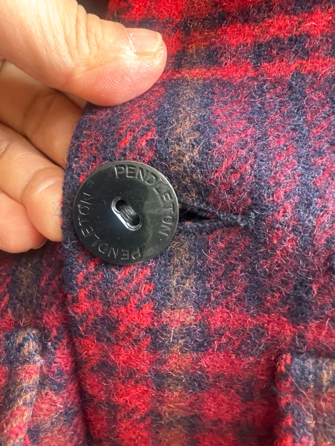 Pendleton 펜들턴  체크 울 셔츠 자켓 M / 100% Vi 상품이미지6