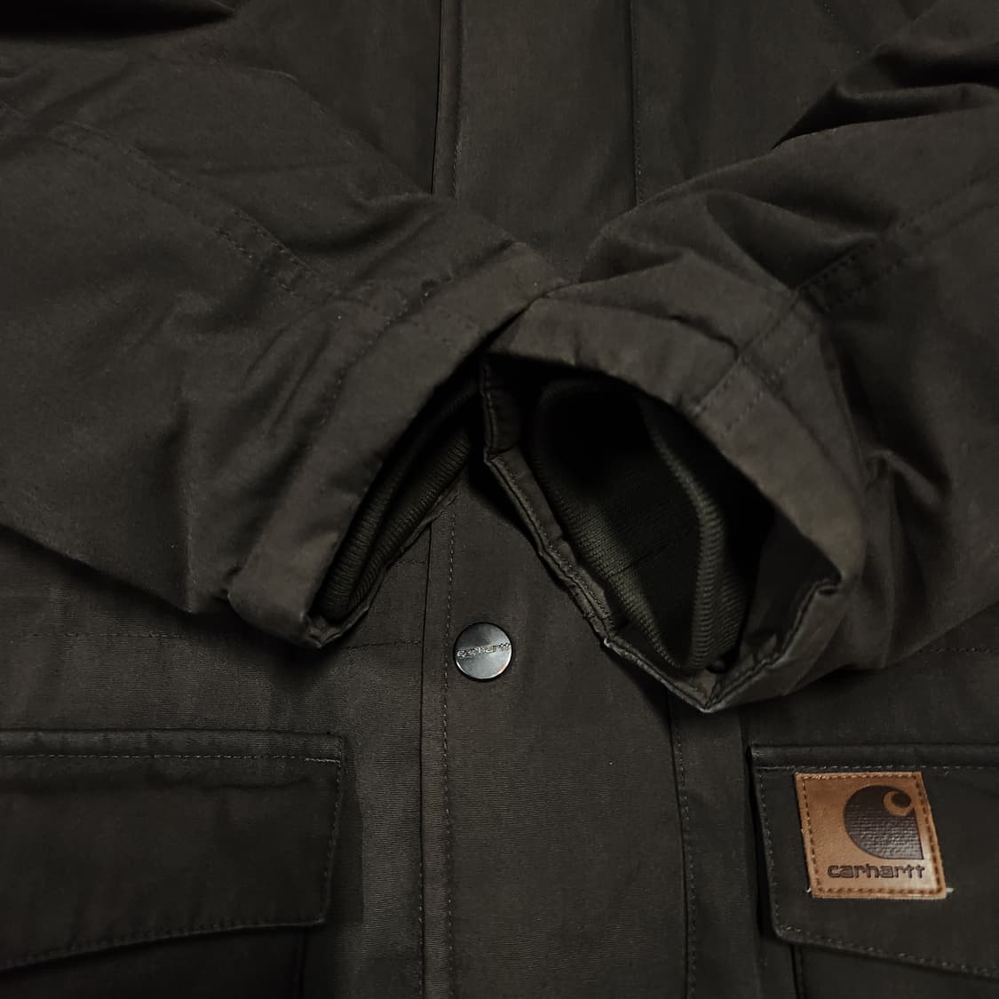 칼하트 브라운 후드 패딩 자켓 상품이미지4