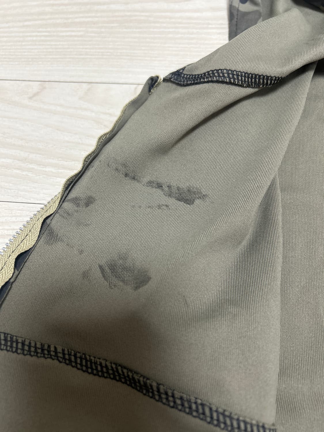 크롭 카모 후드집업 상품이미지3