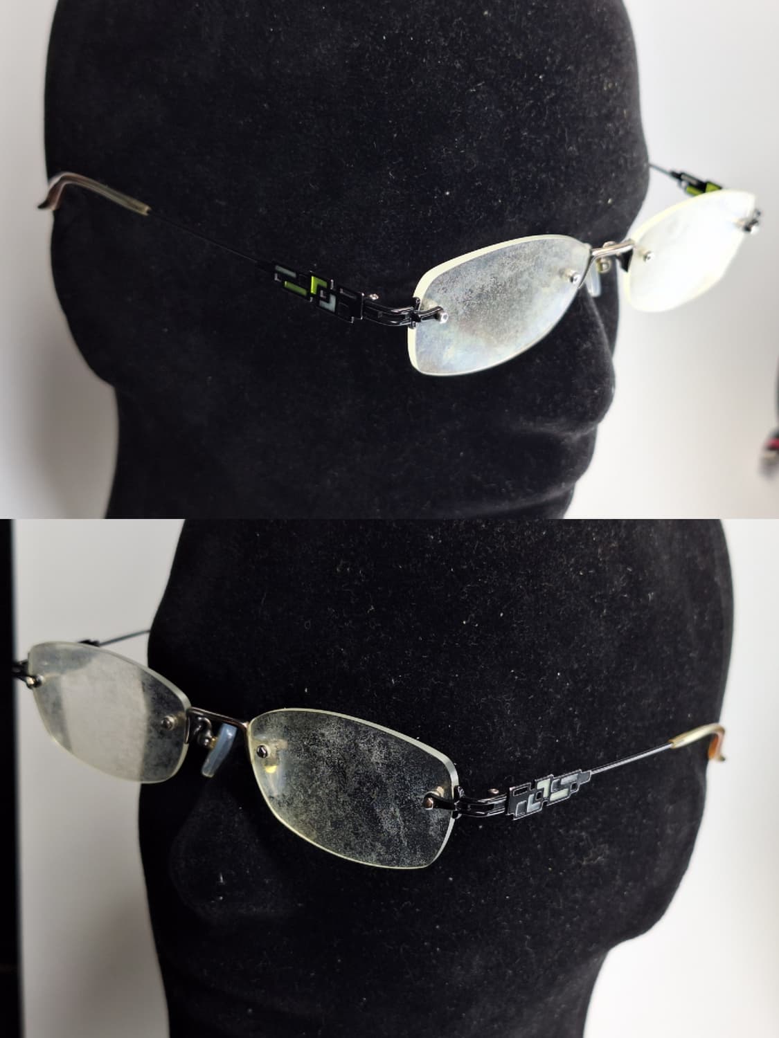 일본 빈티지 실버 무테 안경 클래식 미니멀 안경테 아이웨어 수입 깔끔한  상품이미지9