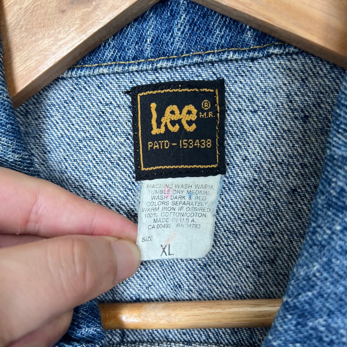 1990s Lee 리 Riders USA 데님 자켓 상품이미지7