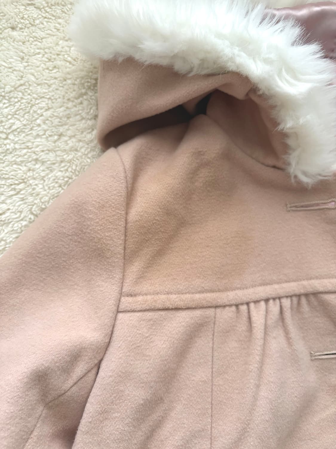 리즈리사 핑크 숏코트 상품이미지5