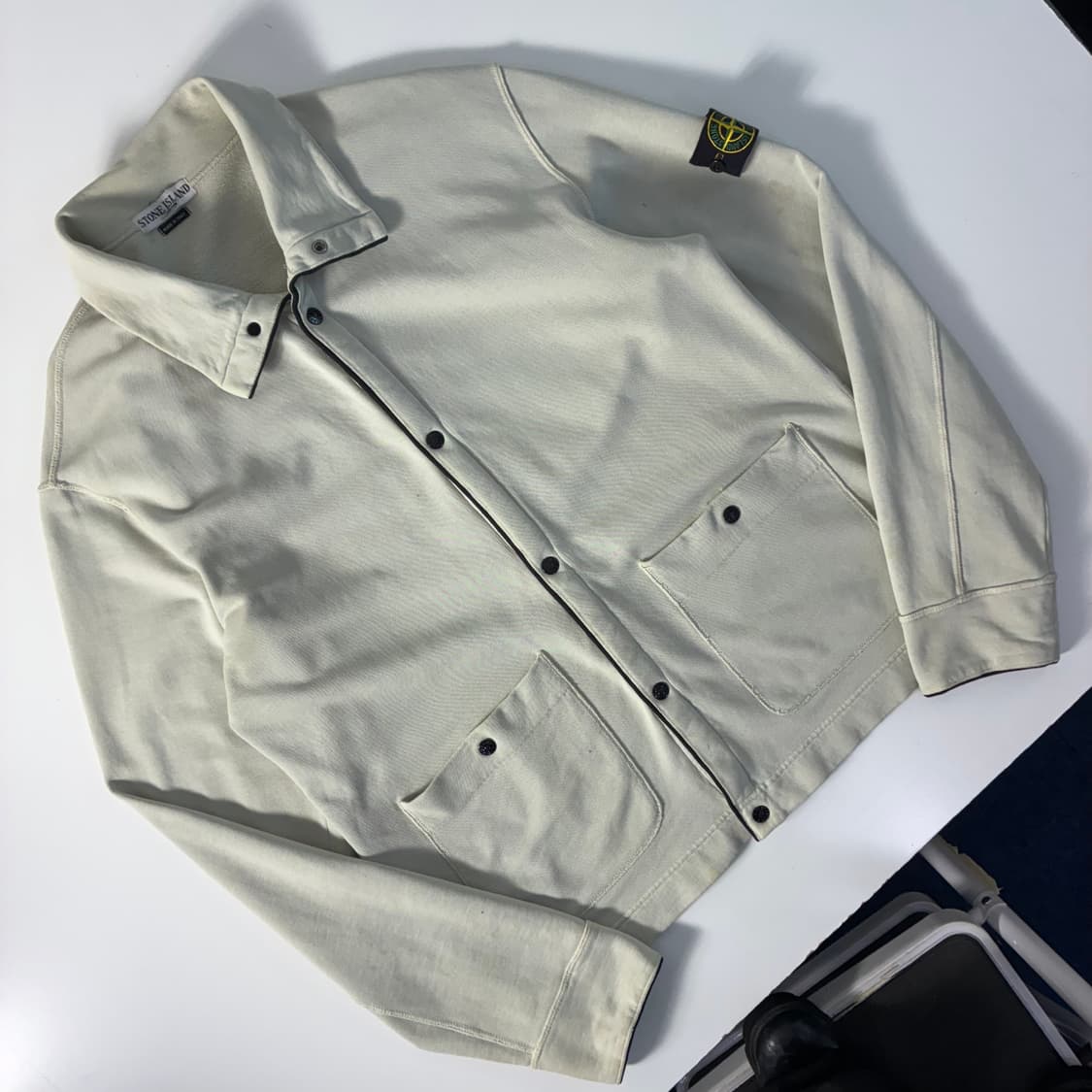 Stone island 스톤아일랜드 90‘s 스웻 아이언 버클 가디건 상품이미지3