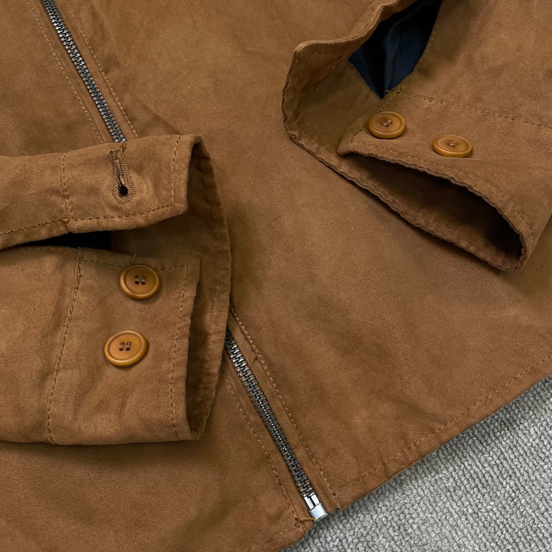 zara 자라 스웨이드 블루종 자켓 XL 상품이미지4