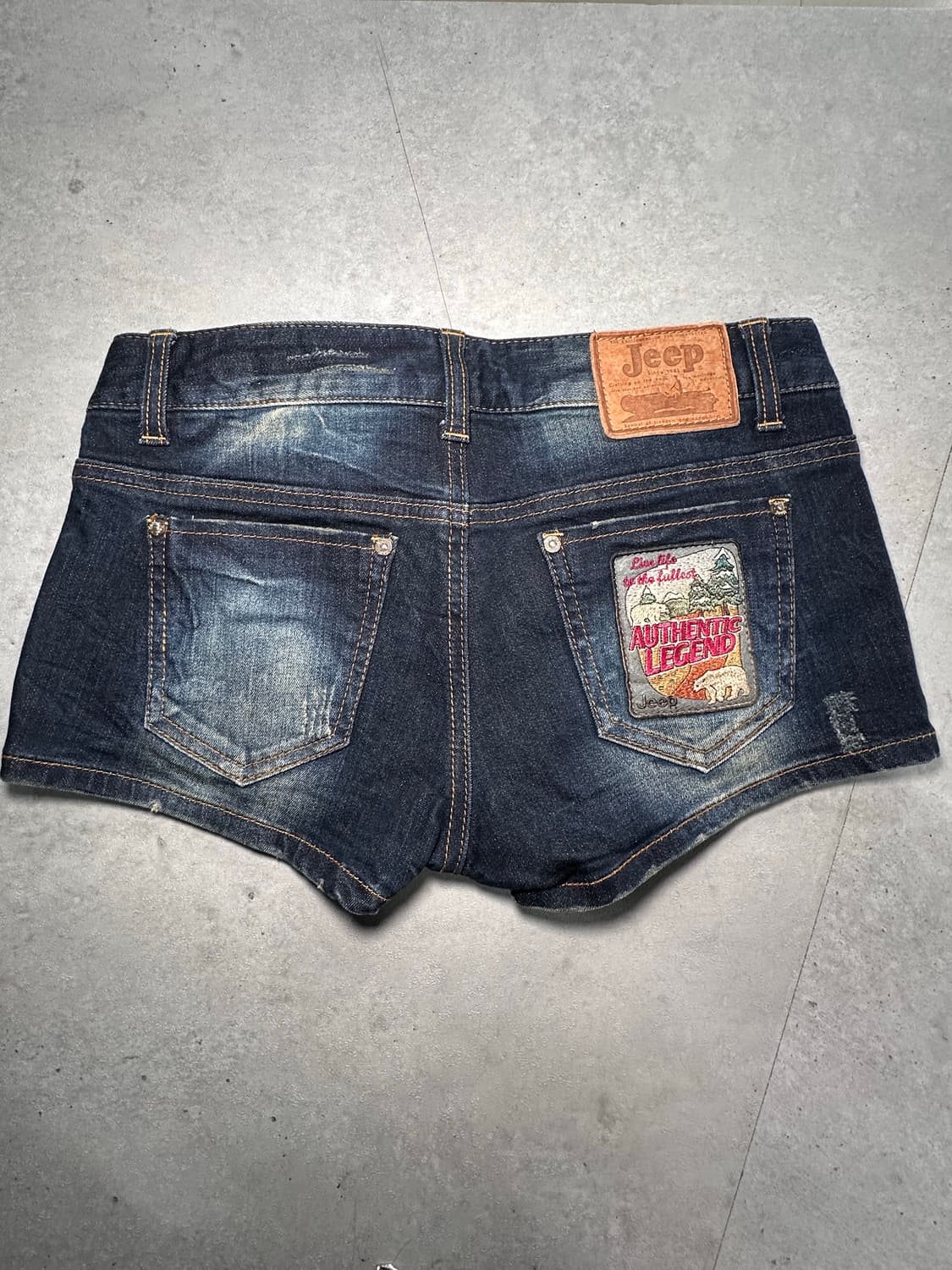JEEP 빈티지 워싱 데님 쇼츠 상품이미지2