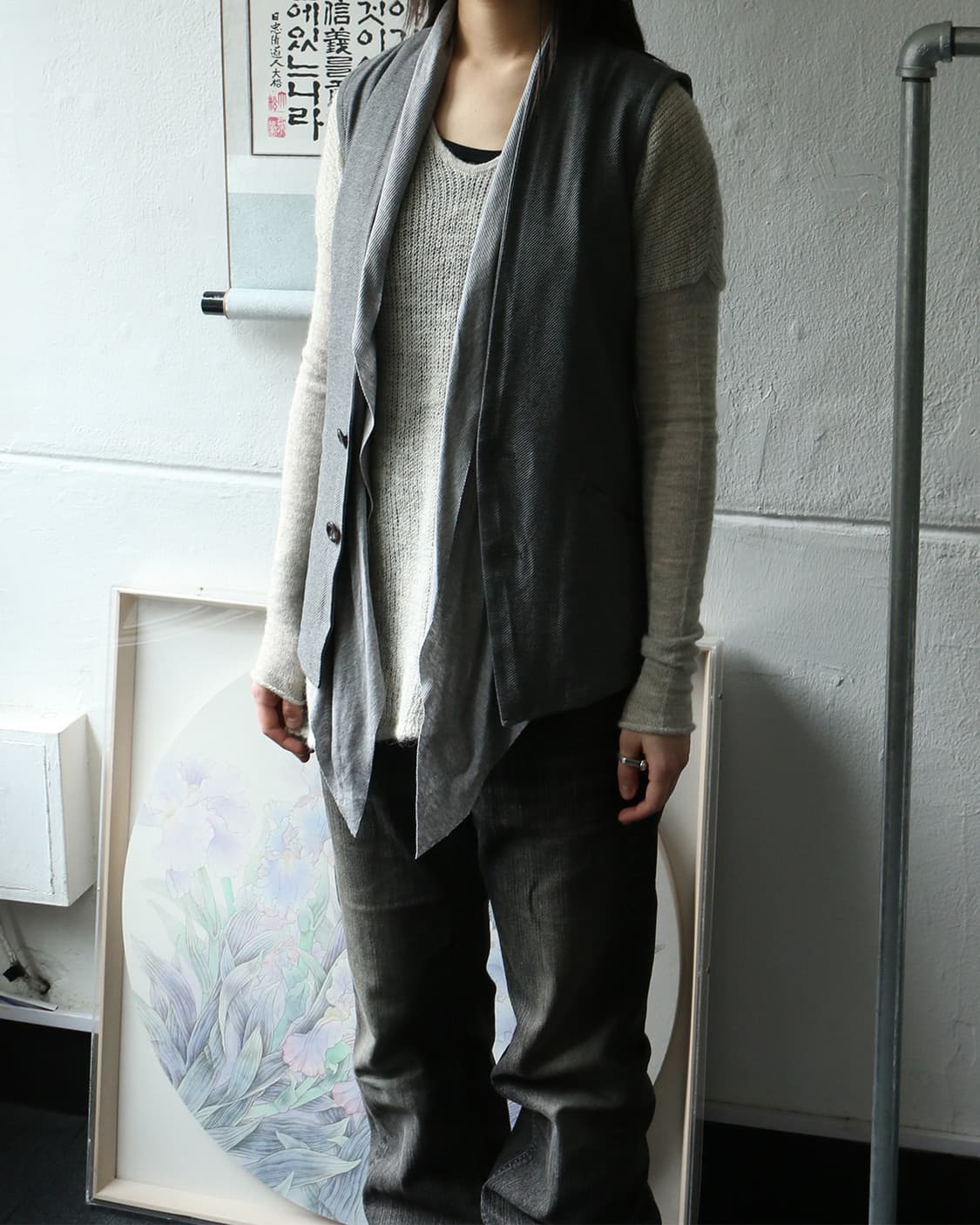 토네이도 마트 니트 베스트   상품이미지3