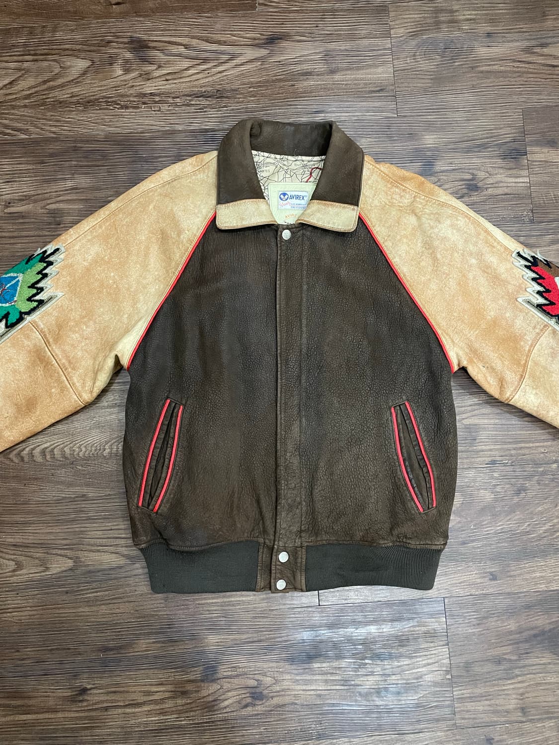 아비렉스 90s U.S.A. 인디언 헤드 가죽자켓 상품이미지4
