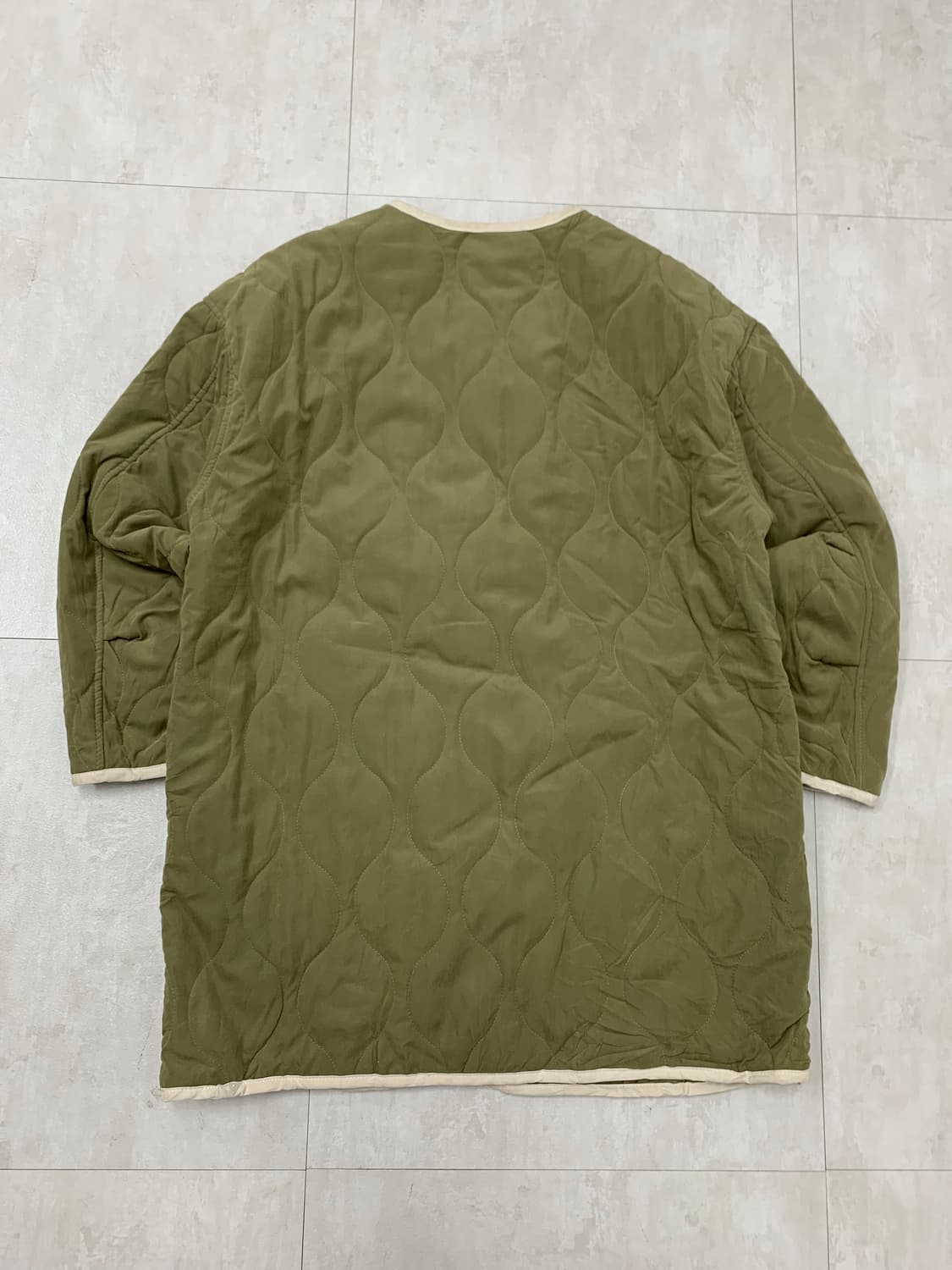 빈티지 카키 퀄팅 자켓 #19 상품이미지7