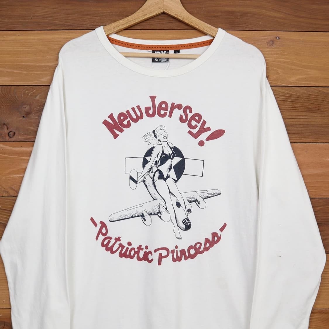 아비렉스 USAF 화이트 롱슬리브   상품이미지2