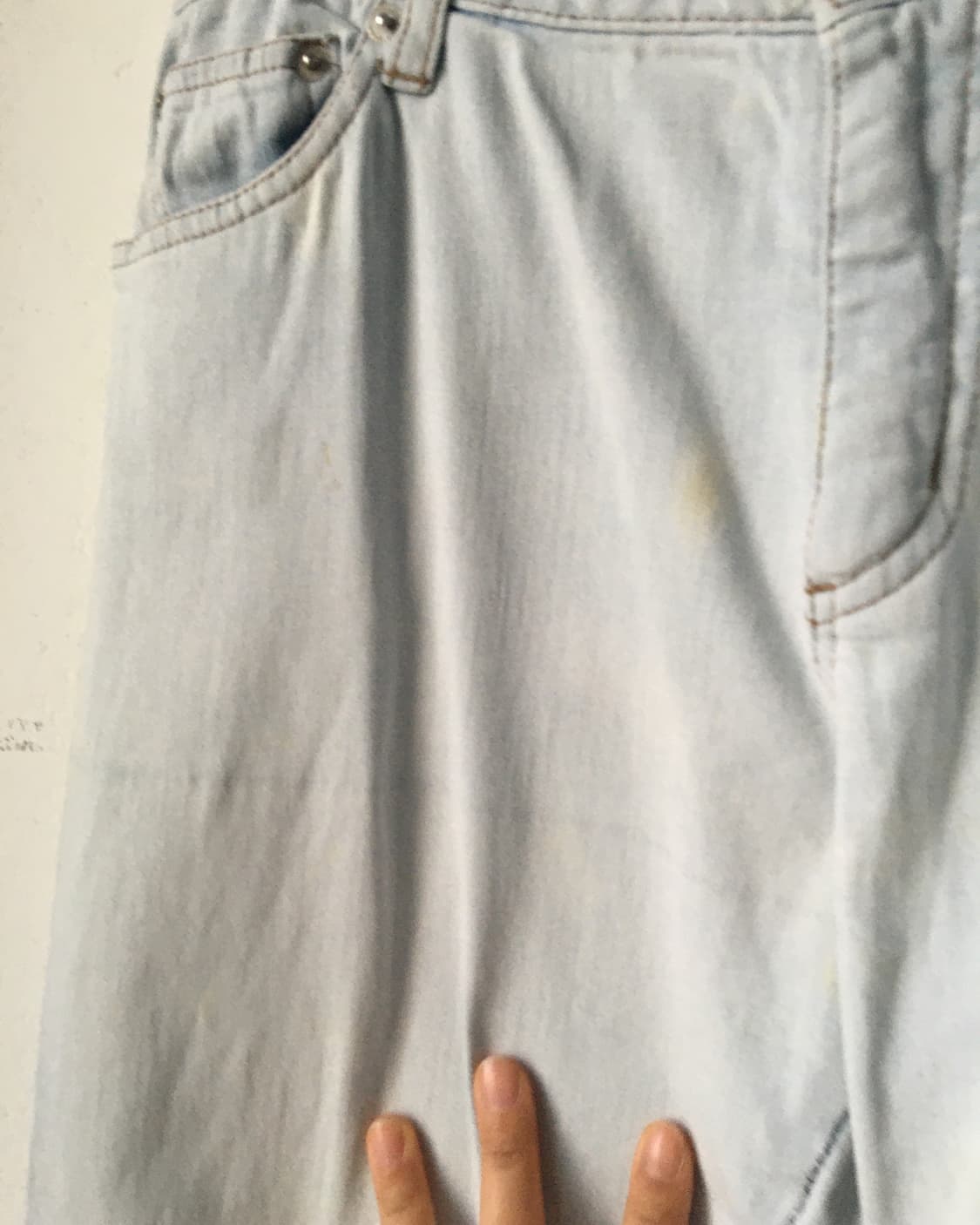 Embroidery point denim pants 상품이미지2