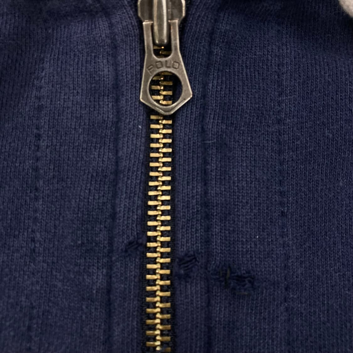폴로 랄프로렌 포니 스몰 로고 네이비 써멀 후드 집업 상품이미지4