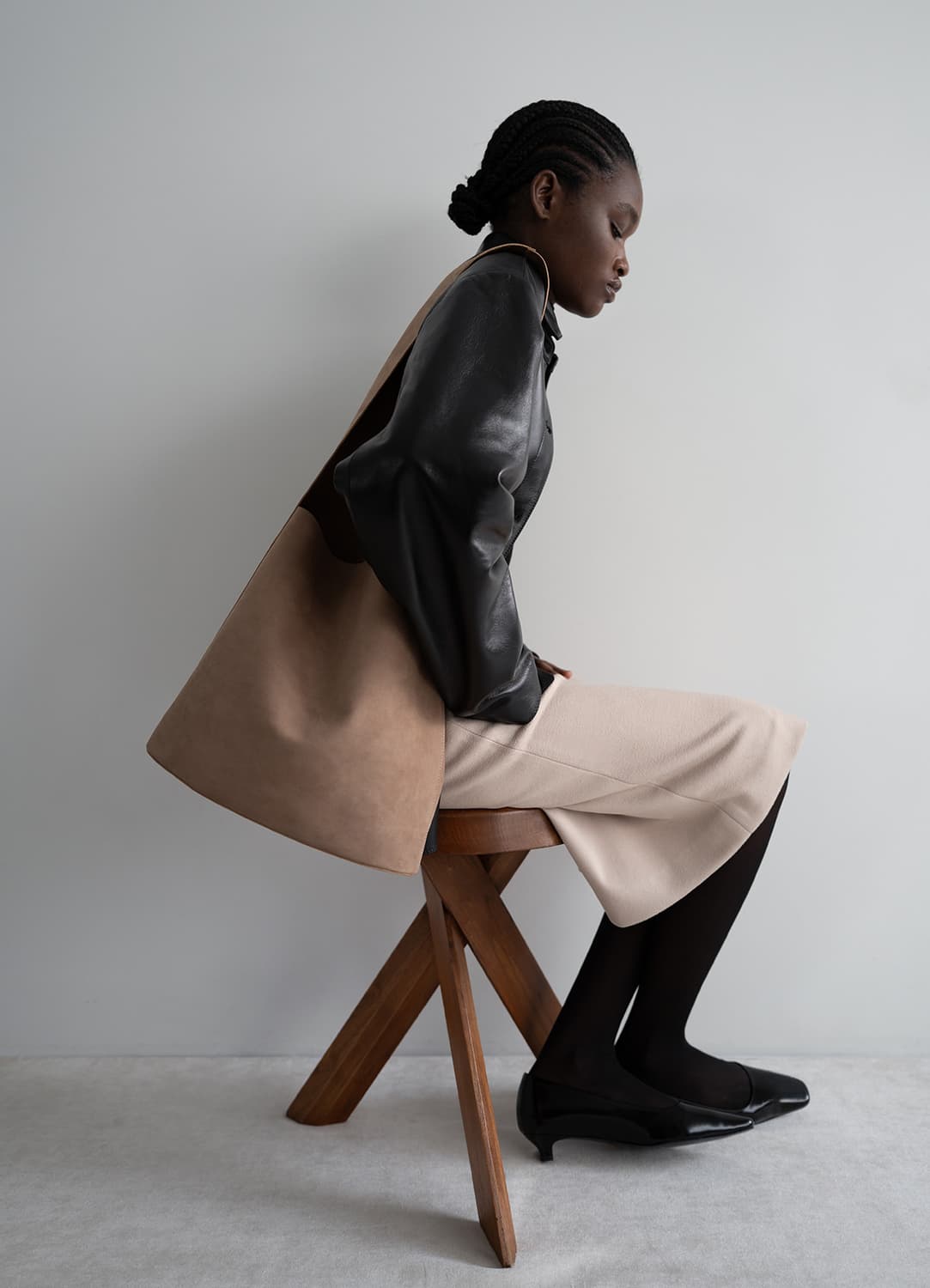 (새상품) [LFM] Carolyn Midi Skirt (Beige/S) 상품이미지1