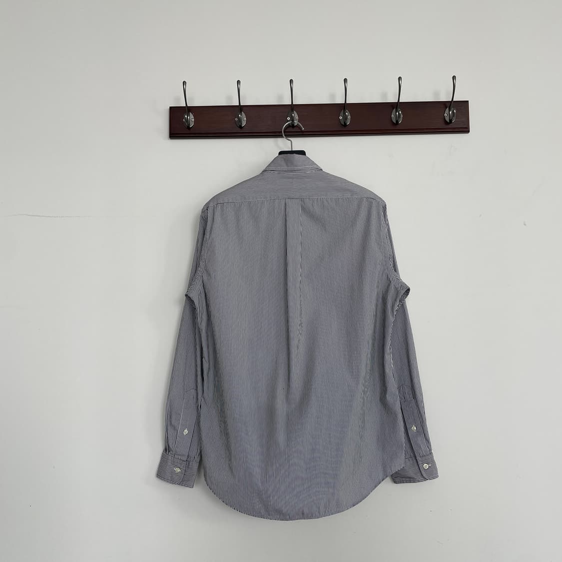 폴로 랄프로렌 블랙 화이트 스트라이프 셔츠 상품이미지3