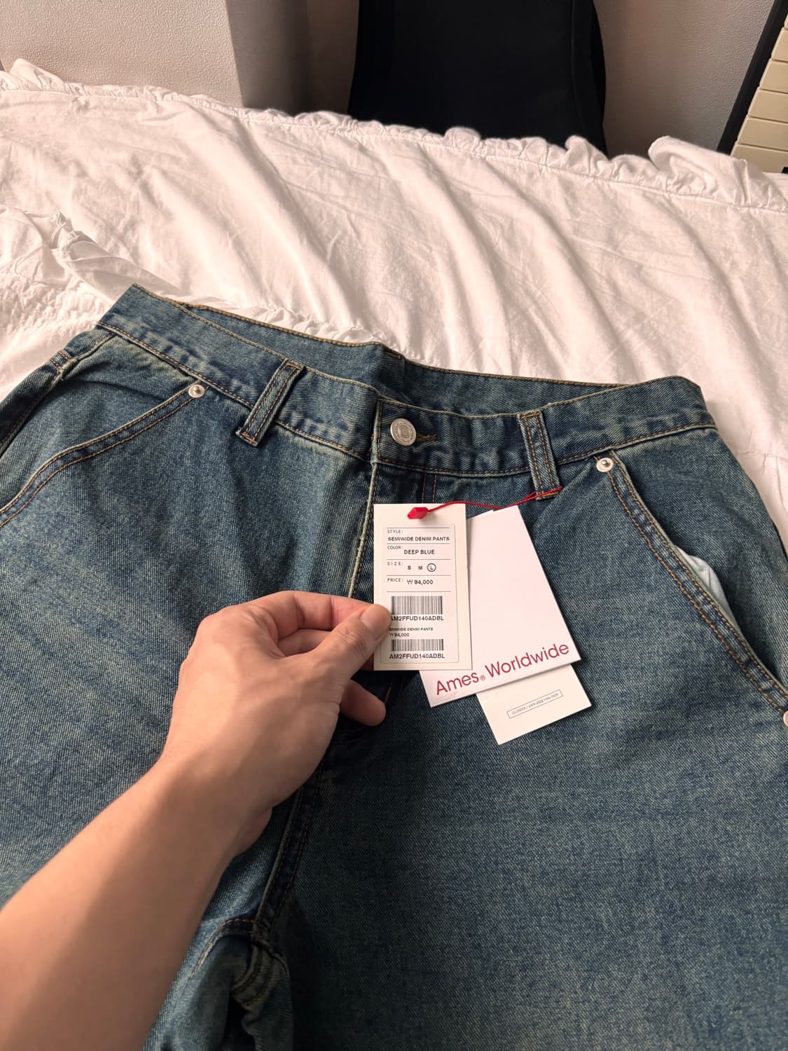 아메스 월드와이드 부츠컷 카펜터 데님팬츠 상품이미지2