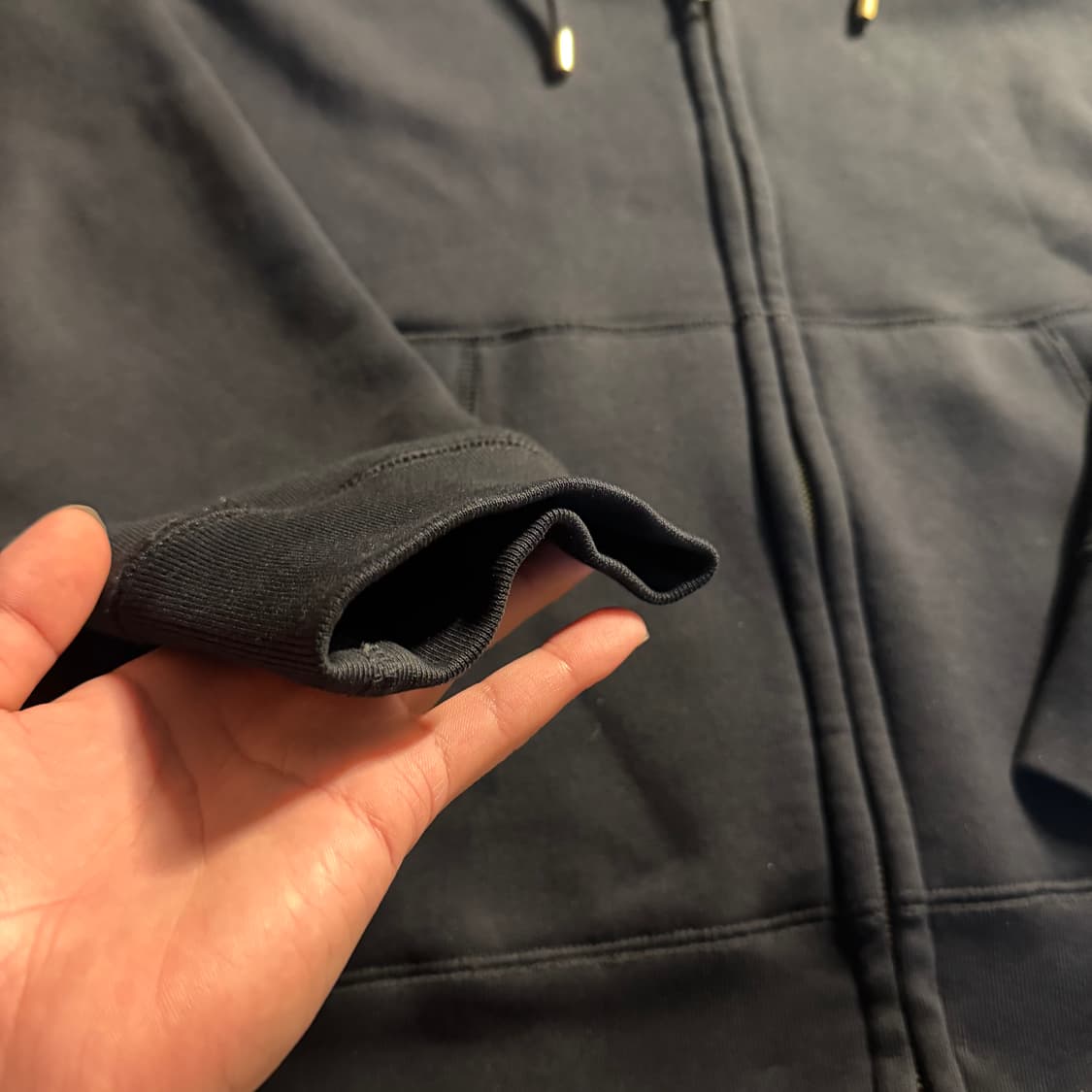 {당일발송/L} 버버리 블랙 로고 후드집업 상품이미지3