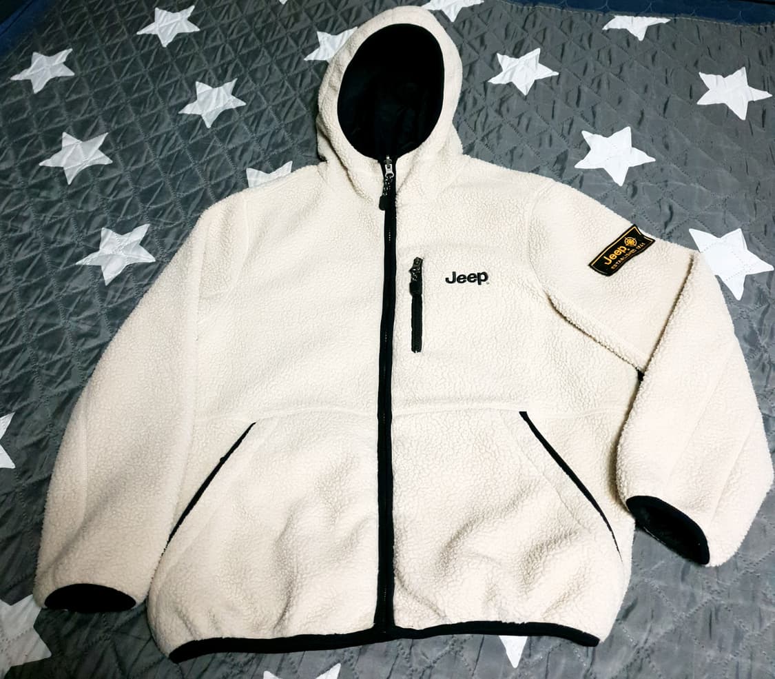 JEEP 와펜 리버시블 나일론 후리스 후드 집업자켓 (L) 상품이미지1