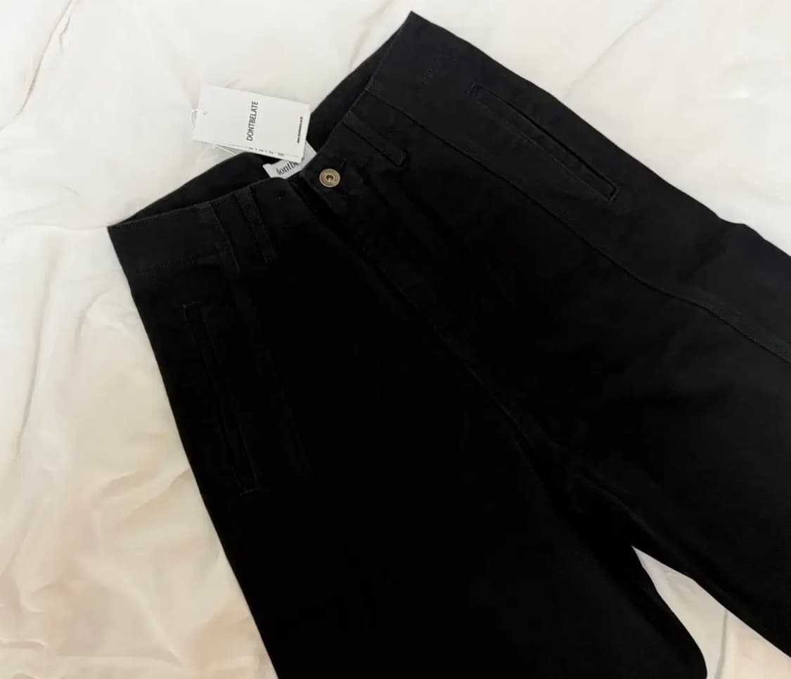 [새 상품] 돈비레잇 커브드 코튼 팬츠 s 상품이미지3