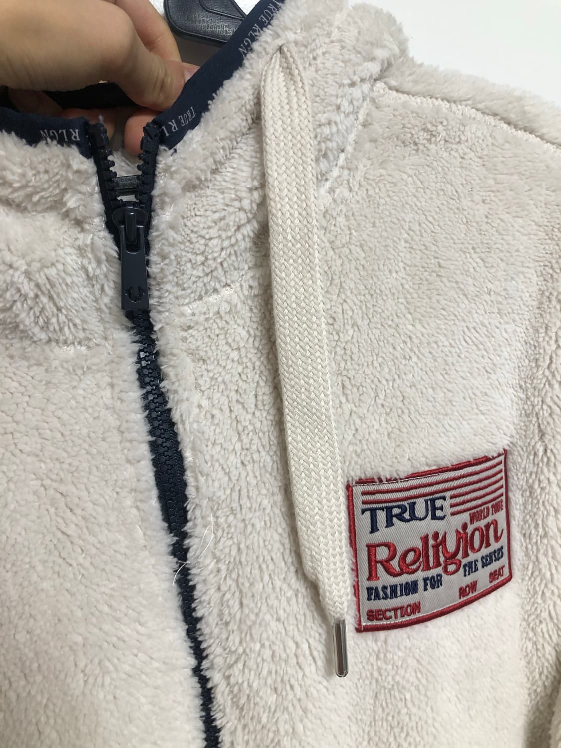 트루릴리젼 플리스 아이보리 M 상품이미지5