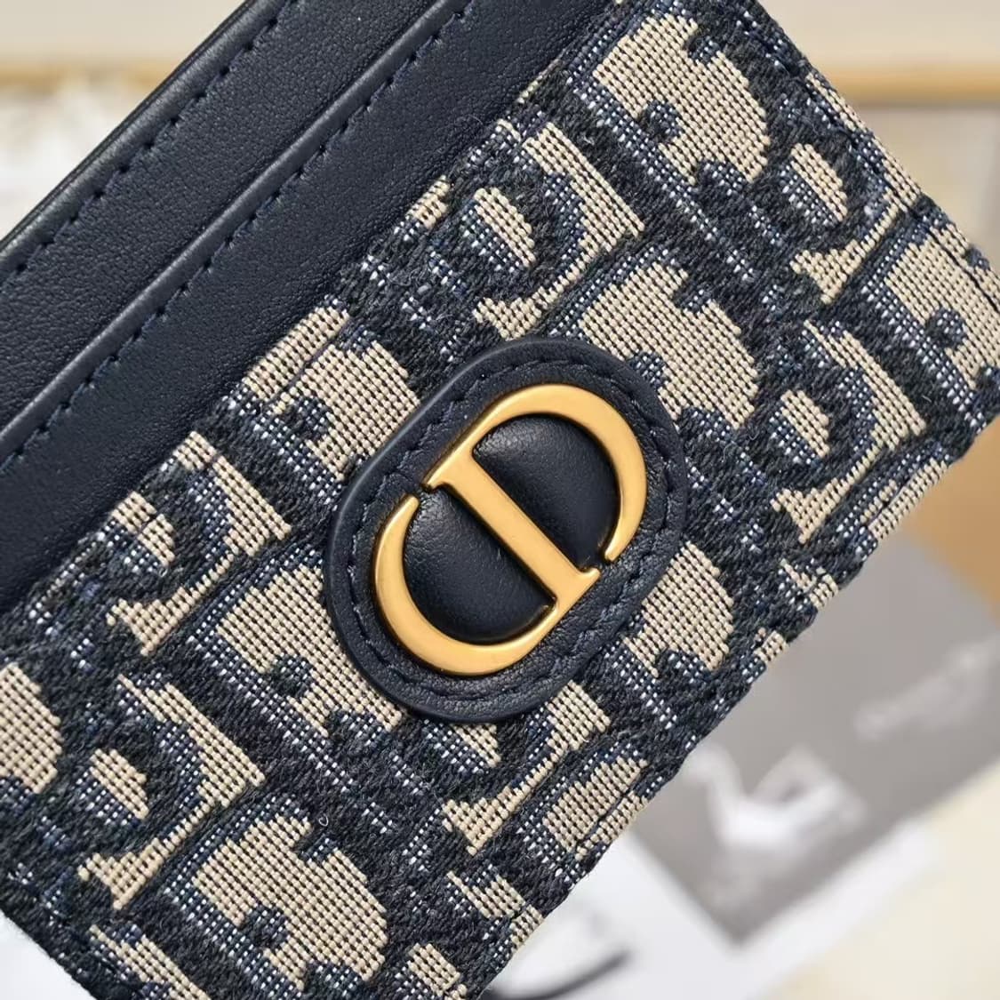 디올 30 몽테인 5 슬롯 카드 홀더 블루 디올 오블리크 자카드 상품이미지5