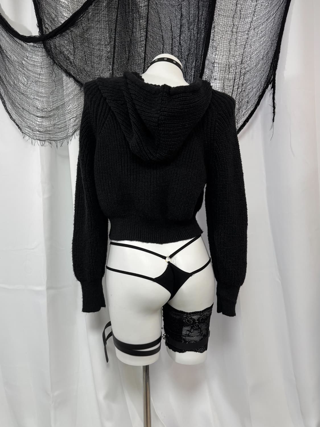 knit hood zip-up 상품이미지4