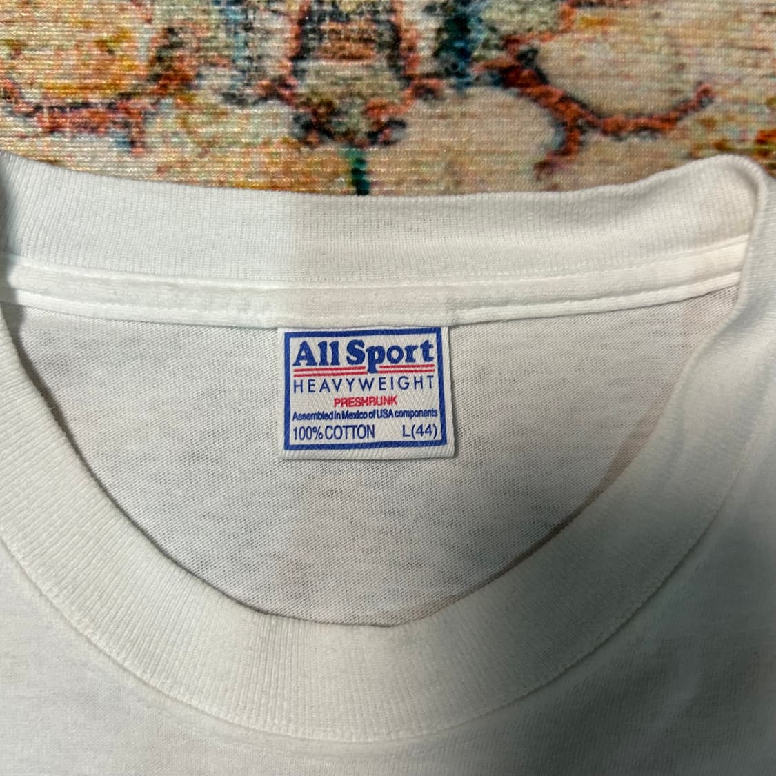 [L] 00s all sport 괌 성조기 로고 프린팅 반팔 상품이미지3