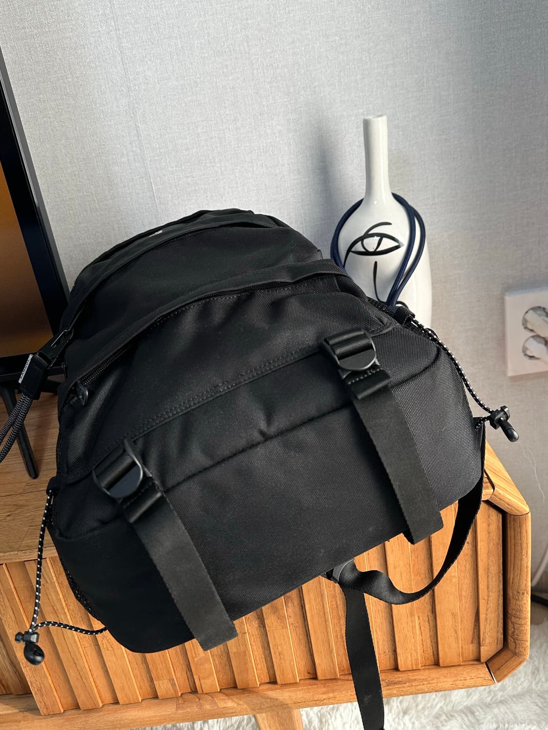 캉골 블랙 백팩 KMEB-BP13600 상품이미지5