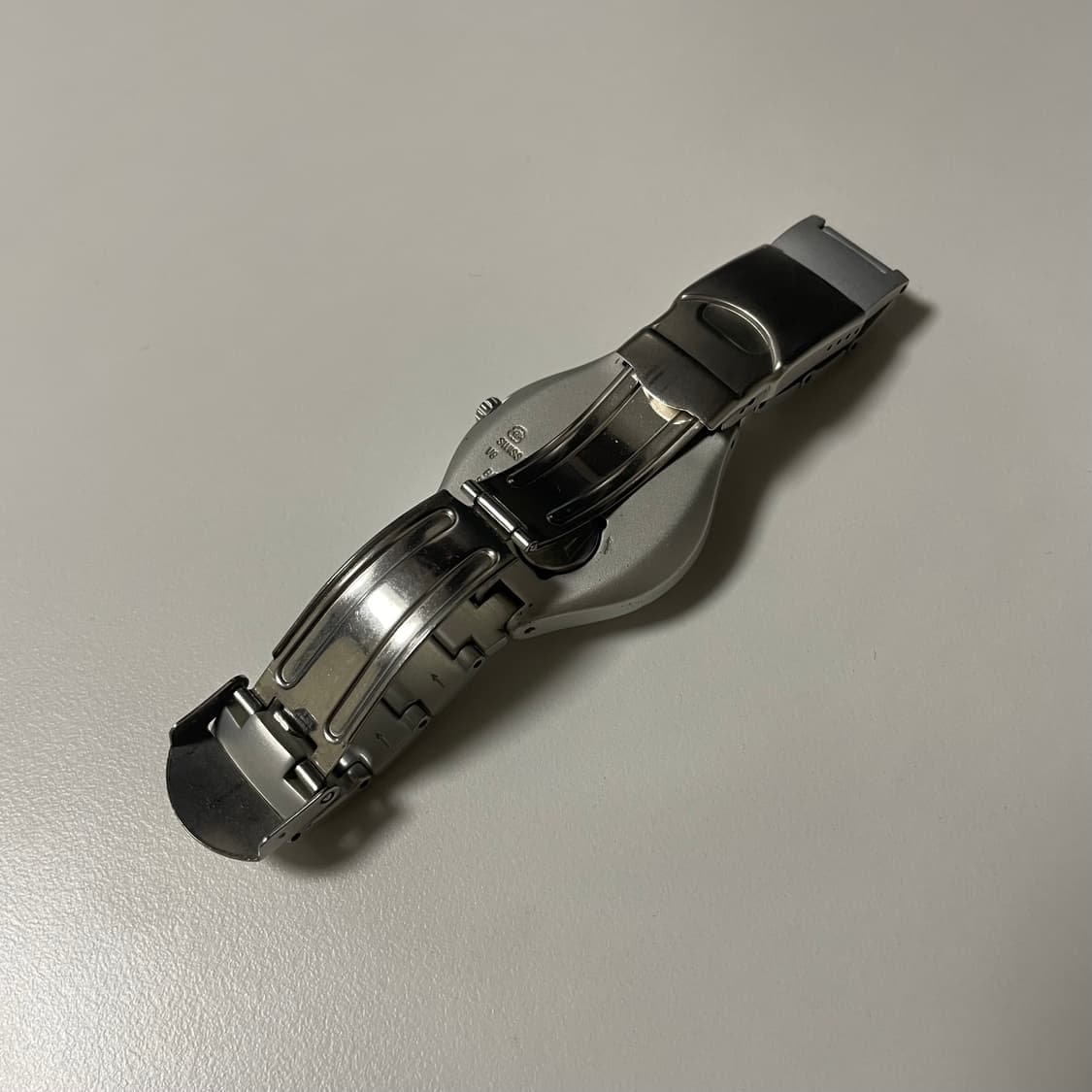 99년판 빈티지 스와치 아이러니 메탈 실버 상품이미지3