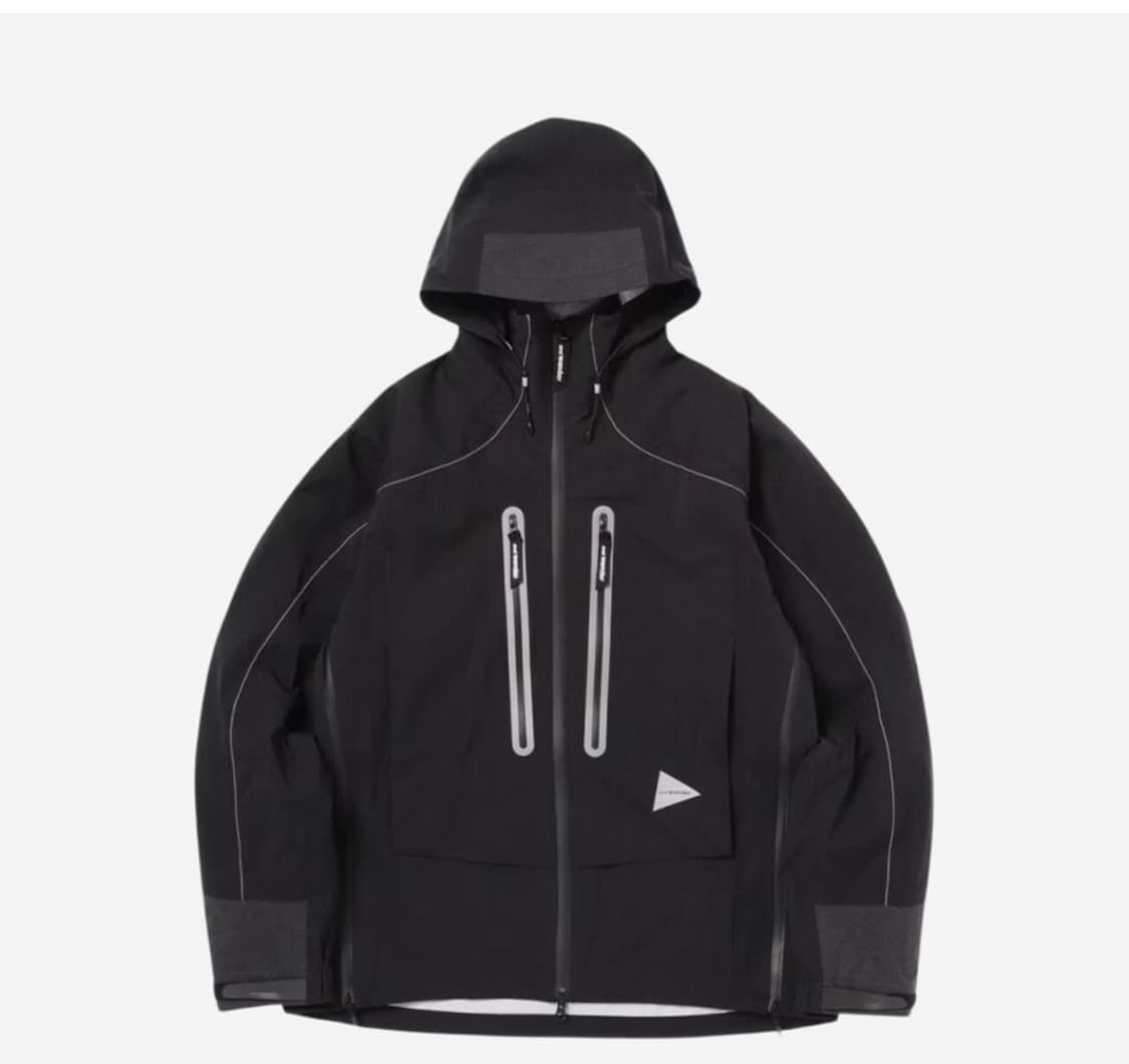 앤드원더 퍼텍스 쉴드 레인 자켓 블랙 XL 상품이미지1