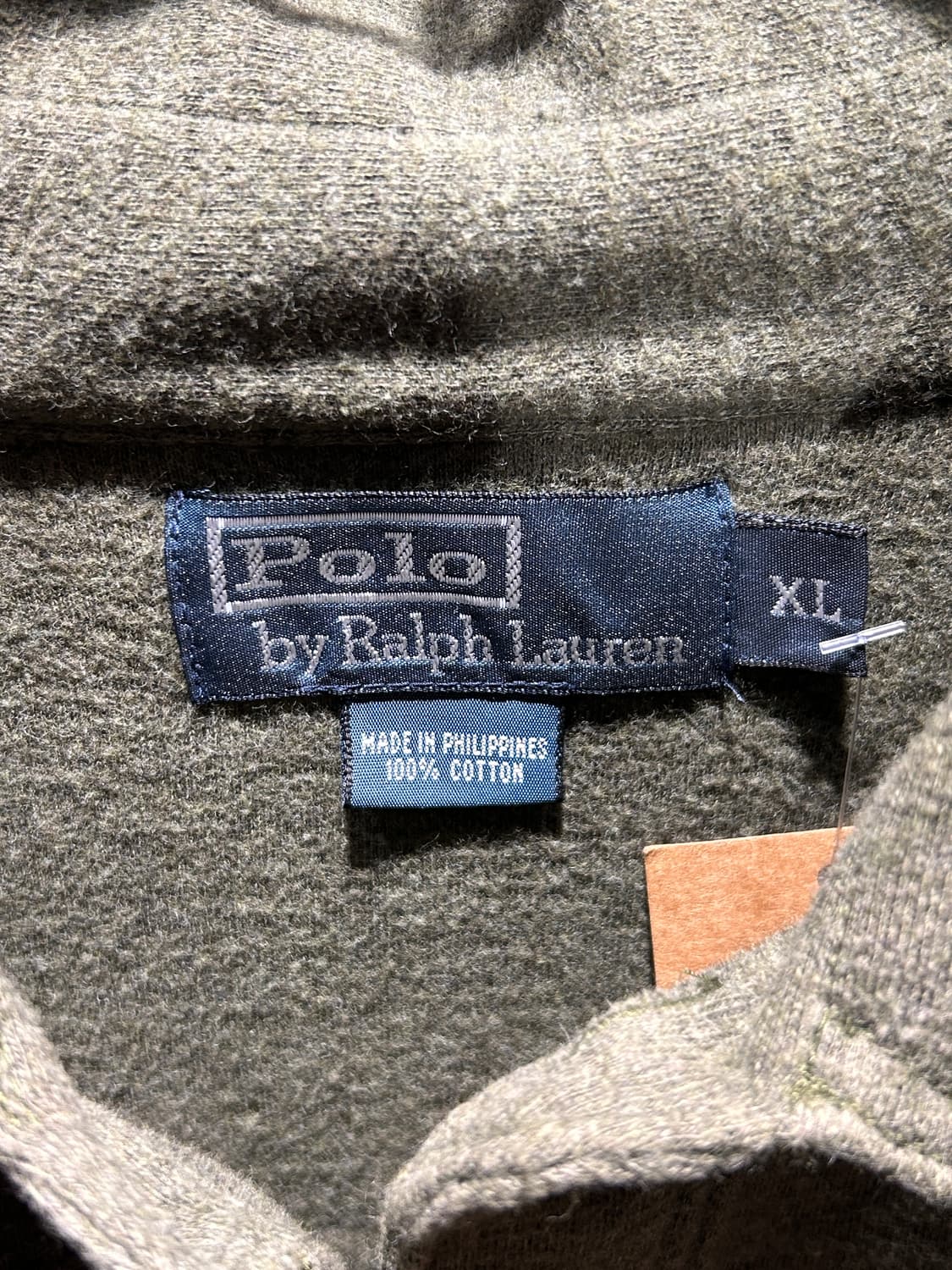 XL 폴로랄프로렌 투포켓 코튼 카키 롱슬리브 상품이미지5