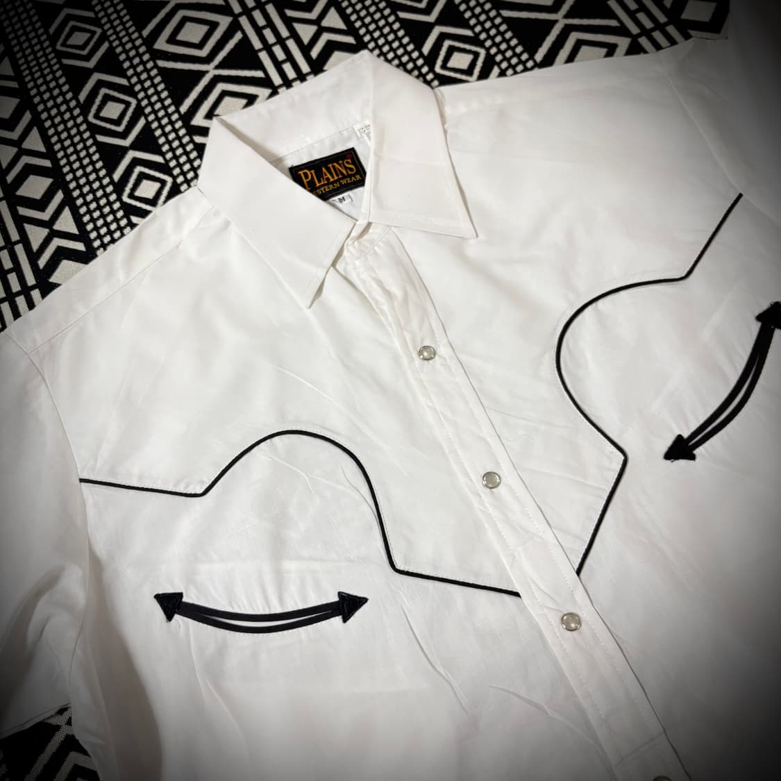  Plains Western Wear White Western Shirt 상품이미지5