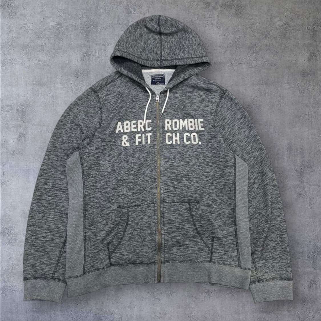아베크롬비 그레이 로고 코튼 후드집업 2XL 상품이미지1