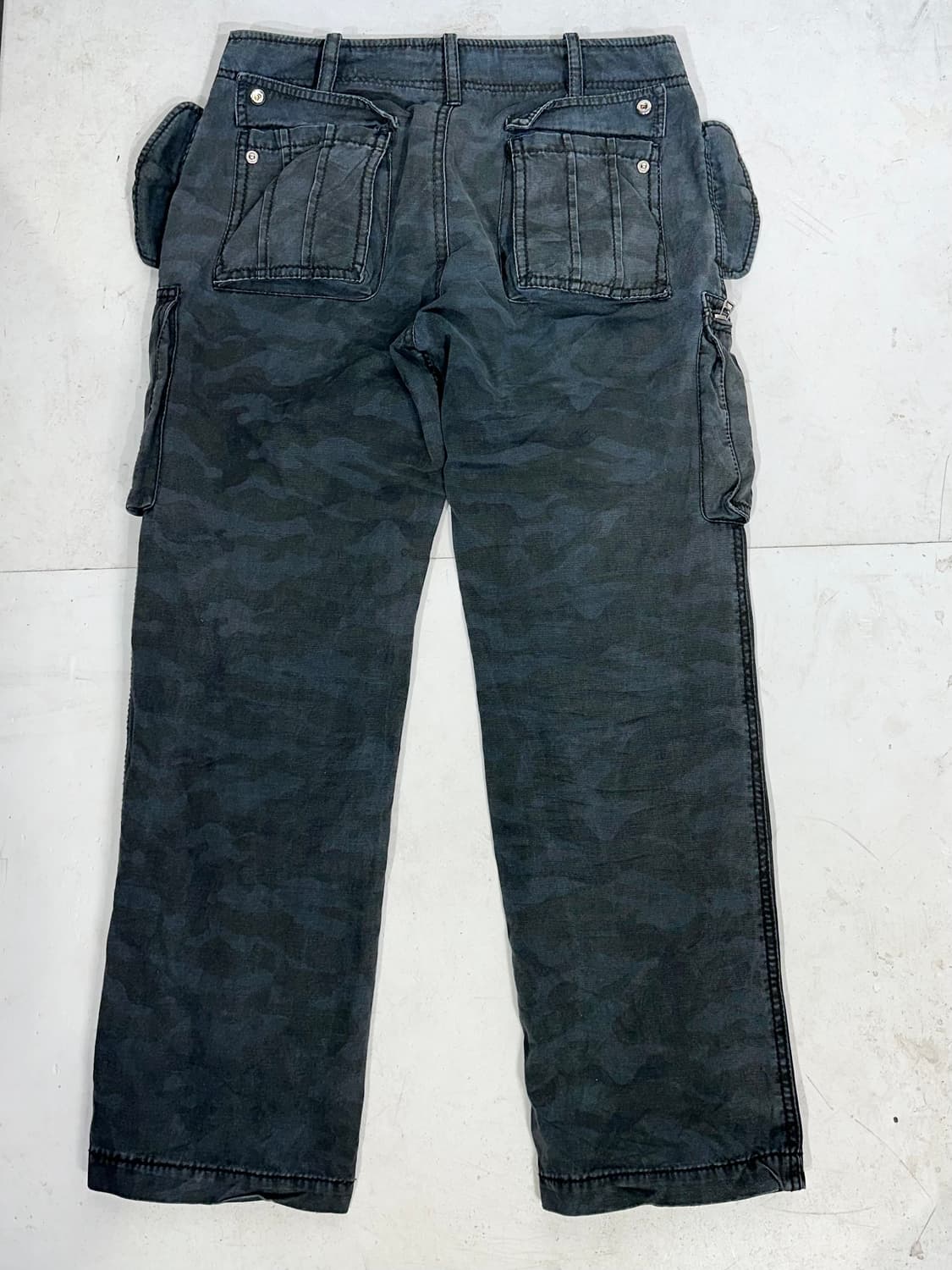 빔즈 카키 포켓 디테일 대대장 카고 팬츠 밀리터리 카모 바지 XL  상품이미지5