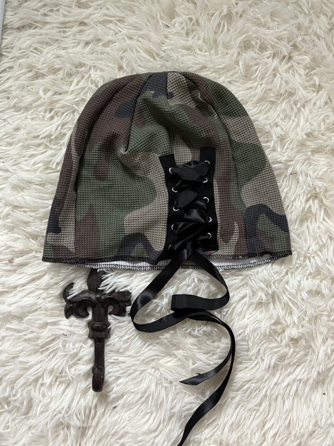 • hurtmade Crochet Cross Damage Hairband 상품이미지4