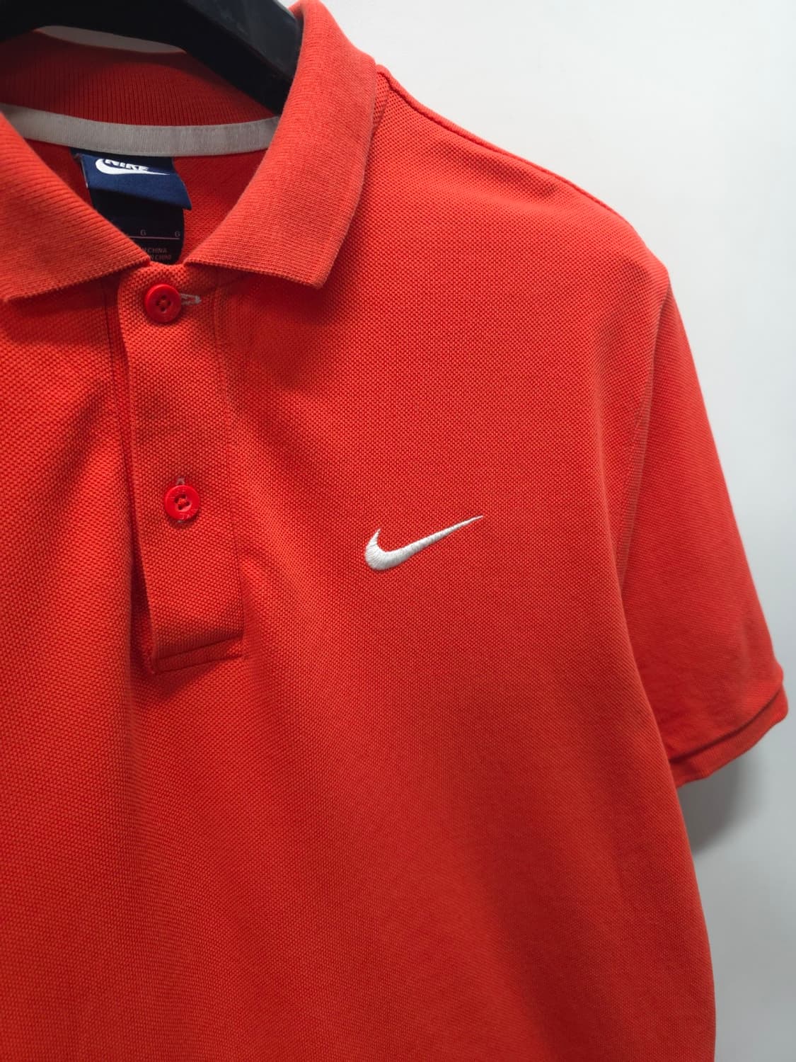 나이키 스우시 로고 반팔 카라티 오렌지 (L/100) 상품이미지3