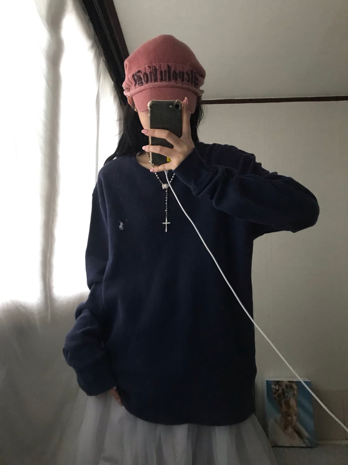 폴로 네이비 와플 롱슬리브 상품이미지1