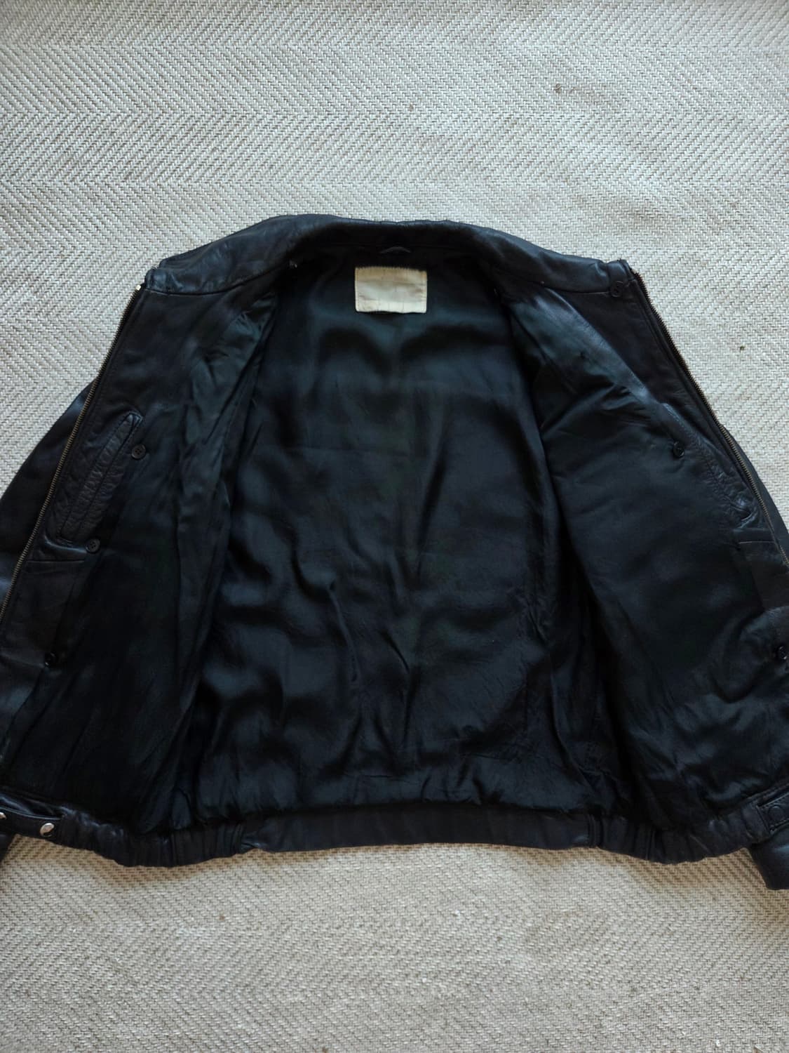 70s OG 프랑스 공군 파일럿 레더 자켓 상품이미지5