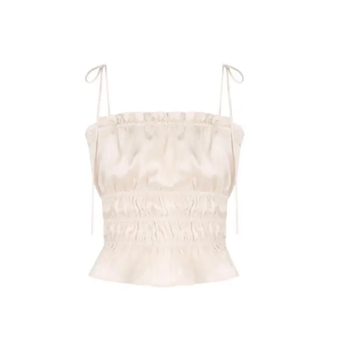 클리시어 kleesier (코프coap) 카리나 새틴 탑 크림 상품이미지1