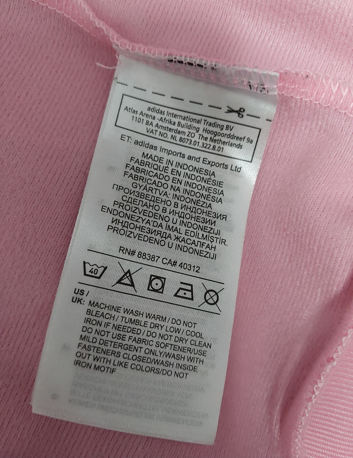 대장템🌸 아디다스 딸기우유맛 연핑크 져지 y2k 상품이미지6
