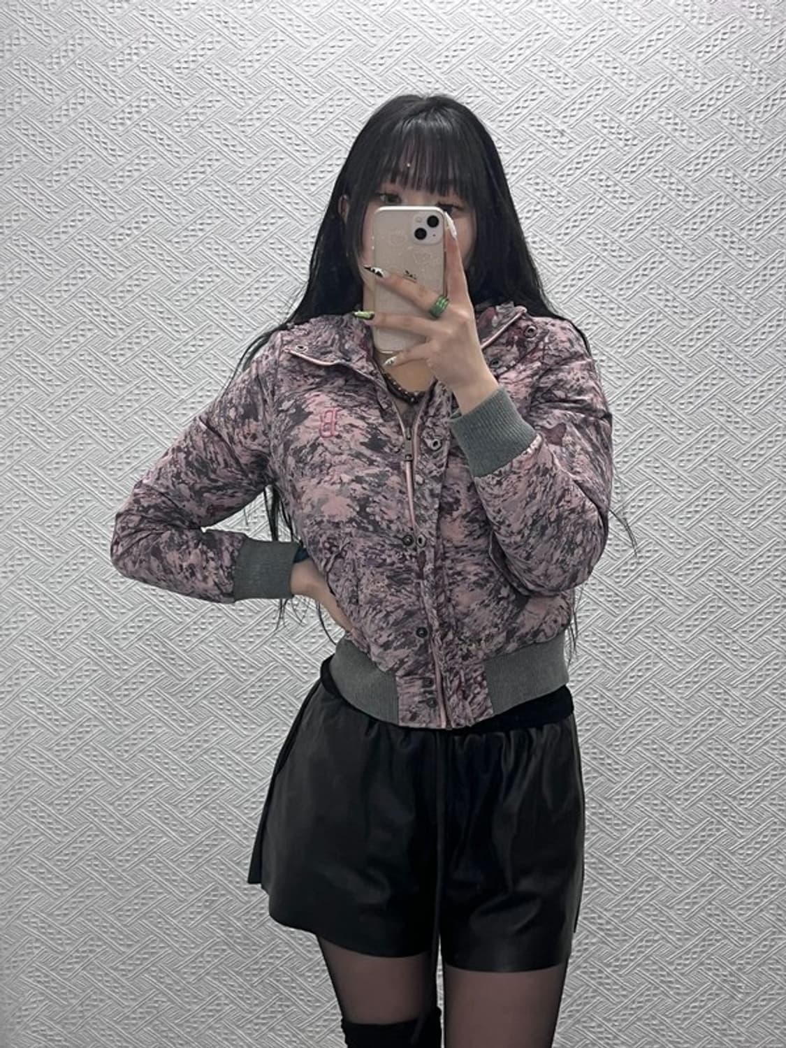 MLB 희귀 Y2K 레트로 키치 대장급 딸기우유 패딩 90 C08845 상품이미지2