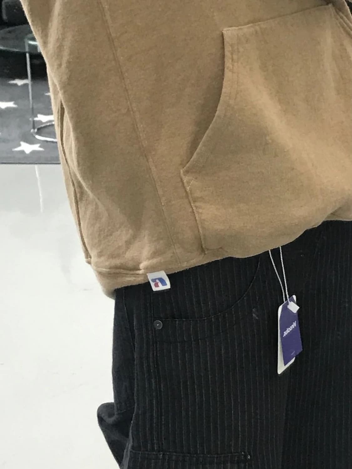 00's 빈티지 러셀 베이지 후드 상품이미지2
